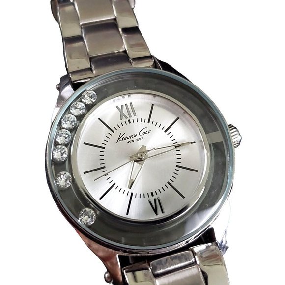 KENNETH Cole New York Ladies Stainless Steel Crystal Women's Watch Lot of 2 - Picture 3 of 9